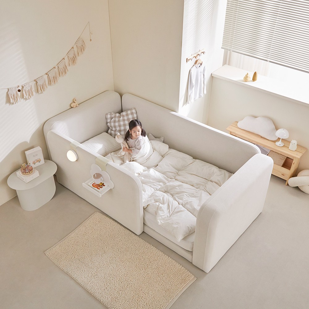 퍼니코 빈 데이베드 아쿠아텍스 패브릭 아기침대 프레임 SS/K (프레임만), 소프트 아이보리 일반형 348,000원