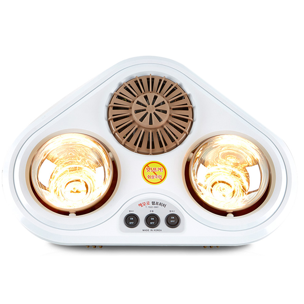 대동 무타공 간편설치 1초 즉각발열 욕실난방기 2구 3구욕실히터 화장실히터 벽걸이히터 벽걸이온풍기 179,000원