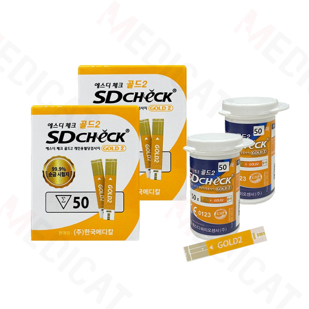 SD체크골드2 혈당시험지(검사지) 2박스 100매 22,600원