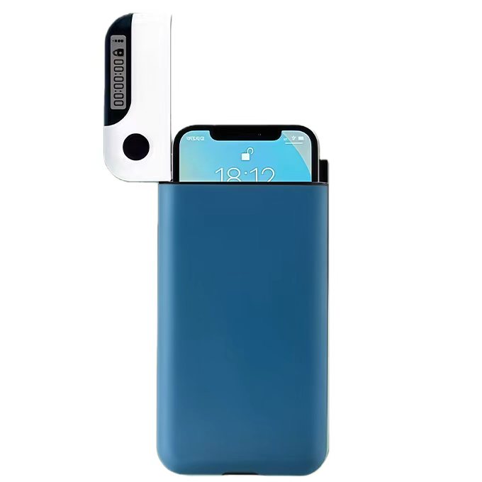 마인드재뉴에어리 스마트폰 핸드폰 맞춤형 타이머 금욕상자 케이스 감옥 타이머 락 박스복, 1개, 블루 18,000원