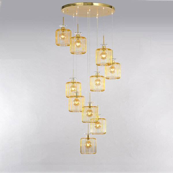 미도라이팅 /밍크10등 펜던트/식탁등/주방등/거실등/대형조명/골드펜던트/럭셔리조명 1,258,200원