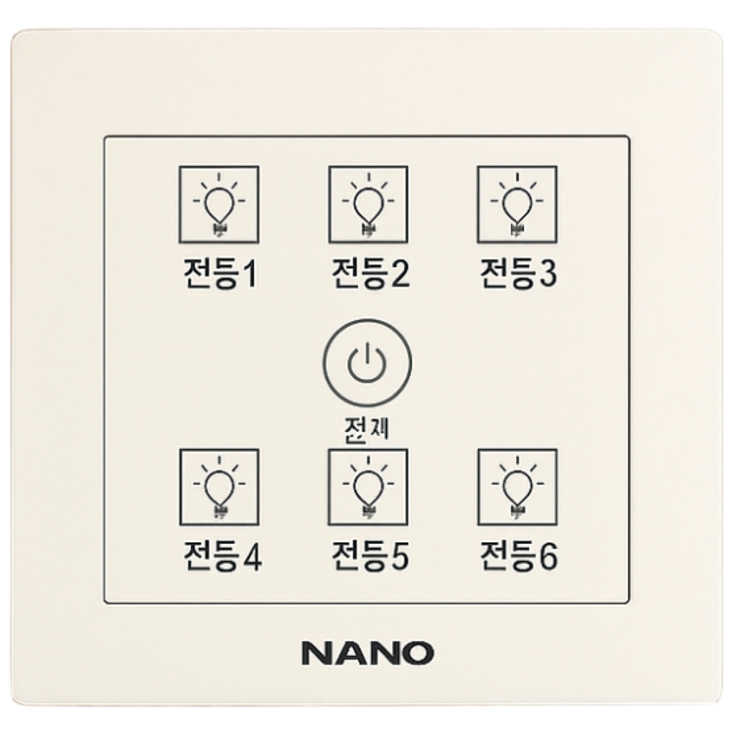 국산 (주) 나노 무선 터치 아트2 스마트 전자식 스위치 6구 화이트 58,100원
