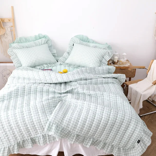 베이직톤 인견시어서커 슈슈체크 여름 이불 38,900원