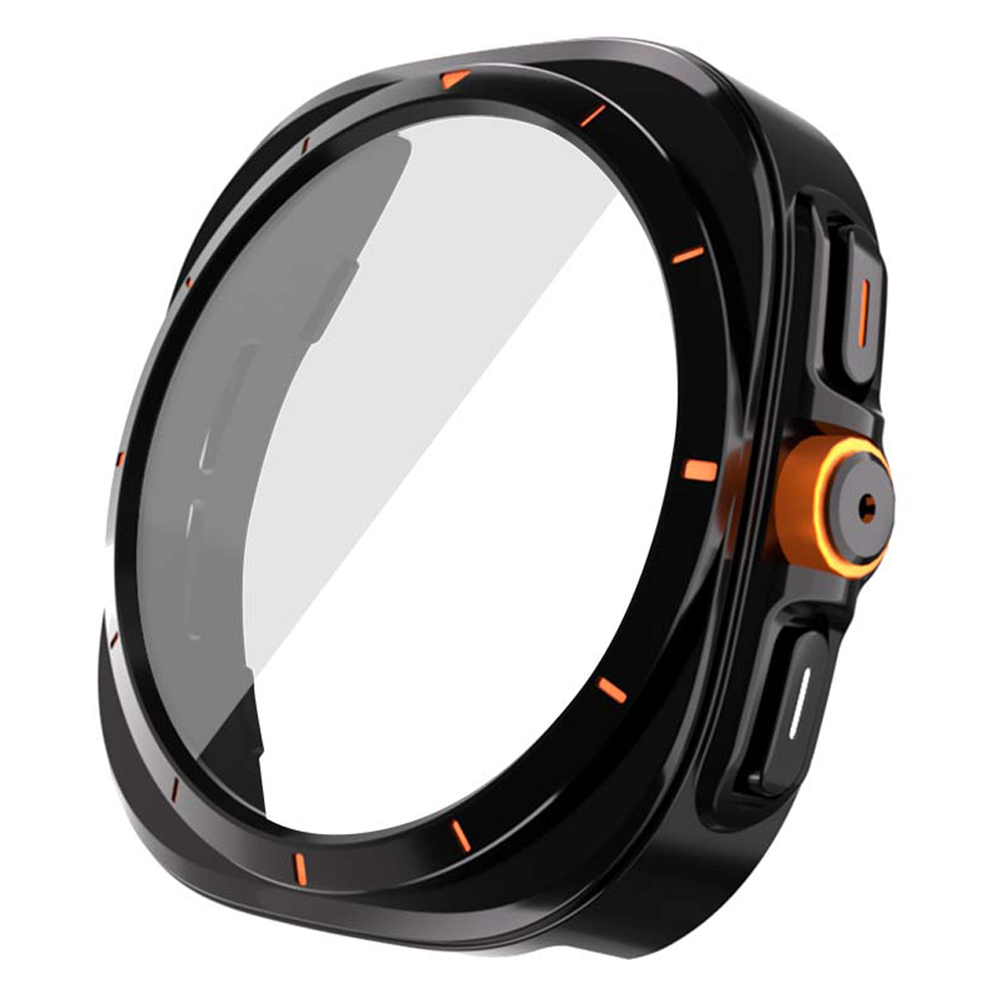 젤센 울트라변신 풀커버 일체형 9H 강화유리 스마트워치 케이스 44mm, 블랙, 1개, 현재가 8,900원