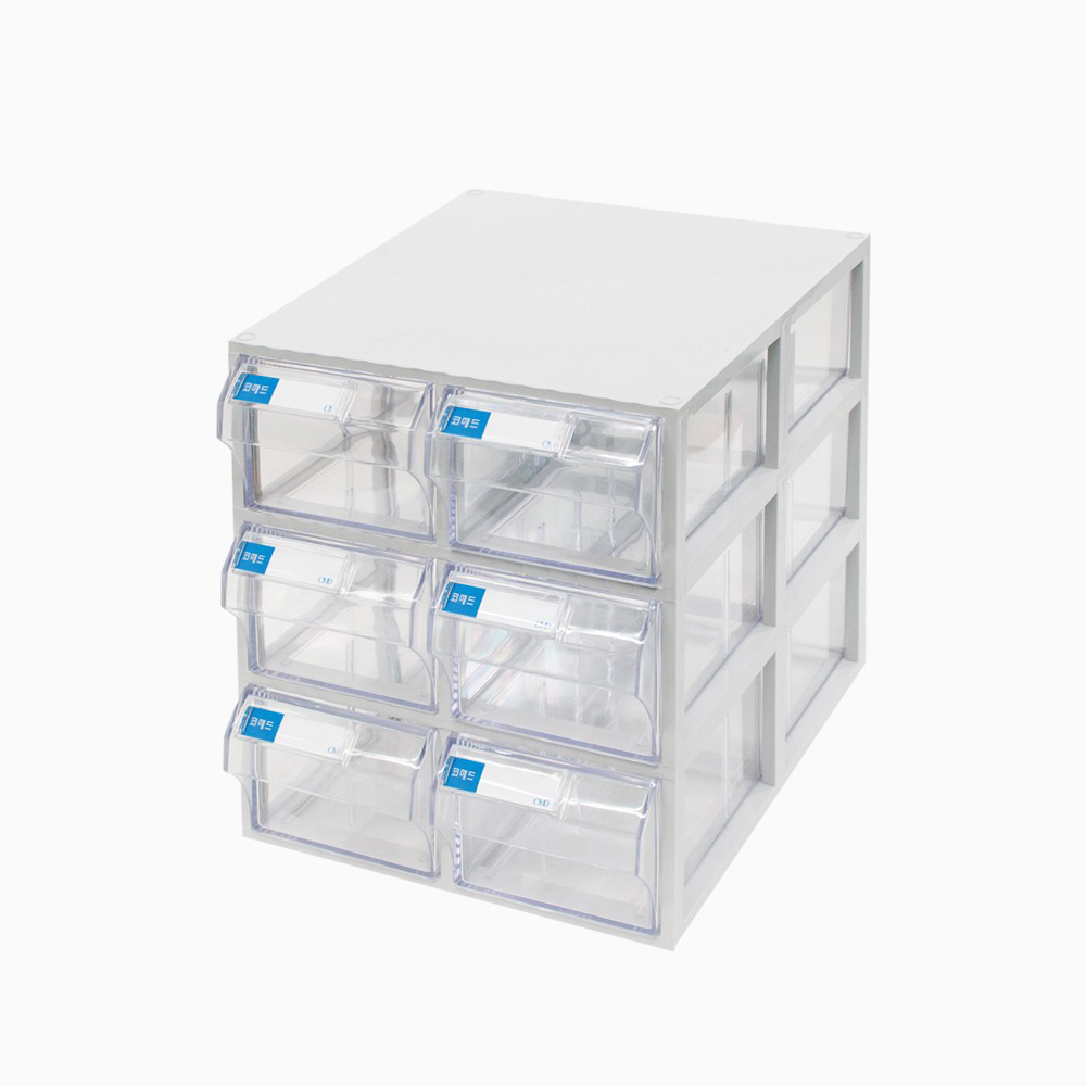 코메드 CMD-602멀티박스 6칸 투명서랍장 33,500원