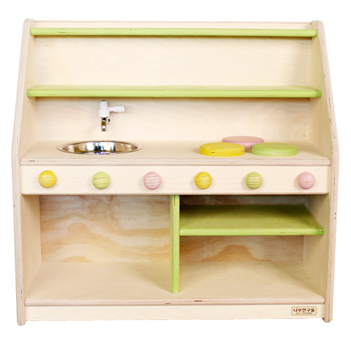 원목 무광 선반 주방놀이 소꿉놀이 역할놀이 교구장 어린이집 유치원, 핑크, 1개 310,000원