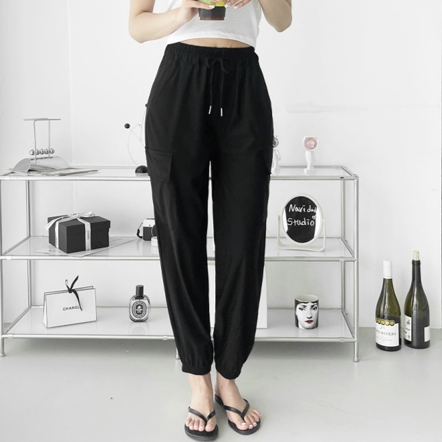 가비진 여성용 여름 시원한 스판 쫀쫀 밴드 카고 조거 팬츠 쿨바지 18,900원