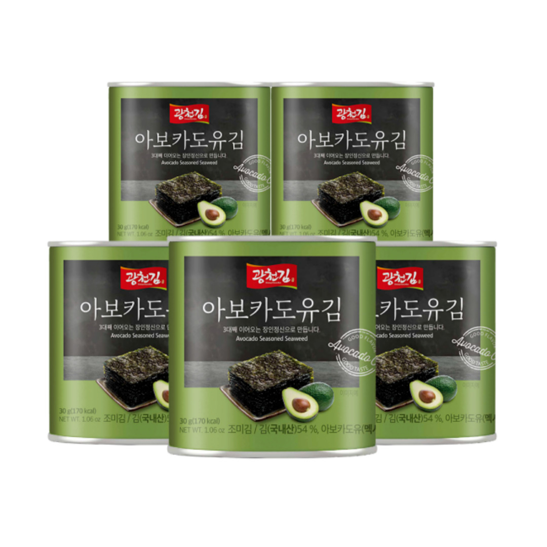 광천김 고소한 아보카도유 캔김 30g x 5개 21,600원