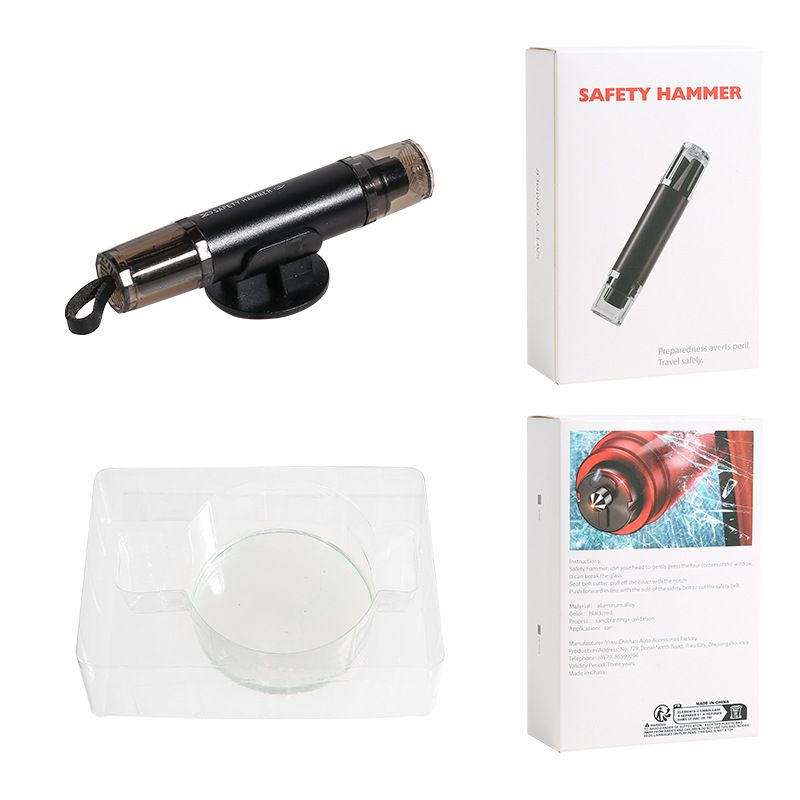 FATTYS 탈출 해머 안전벨트 커터 비상 탈출 도구 세트(도구+지지대+테스트 유리) 8,900원