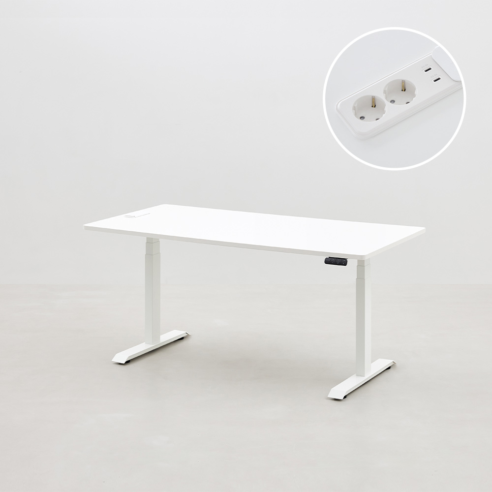 [두닷] 콰트로 모션데스크 노트북형 3단 1400x800, 에어화이트(상판)+블랙(프레임) 639,000원