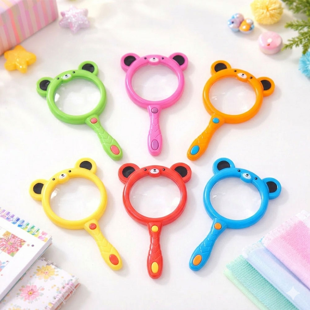 자연학습 곤충탐구 돋보기 확대경, 옐로우, 10개 10,700원