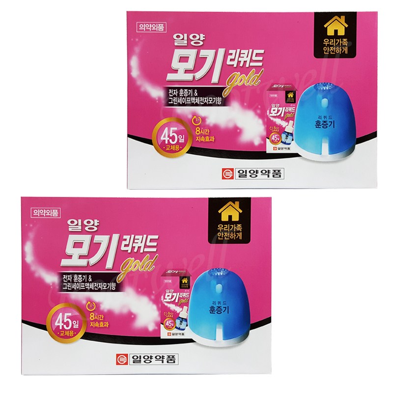 일양약품 모기리퀴드골드(코드형)-훈증기+리필45일 13,800원