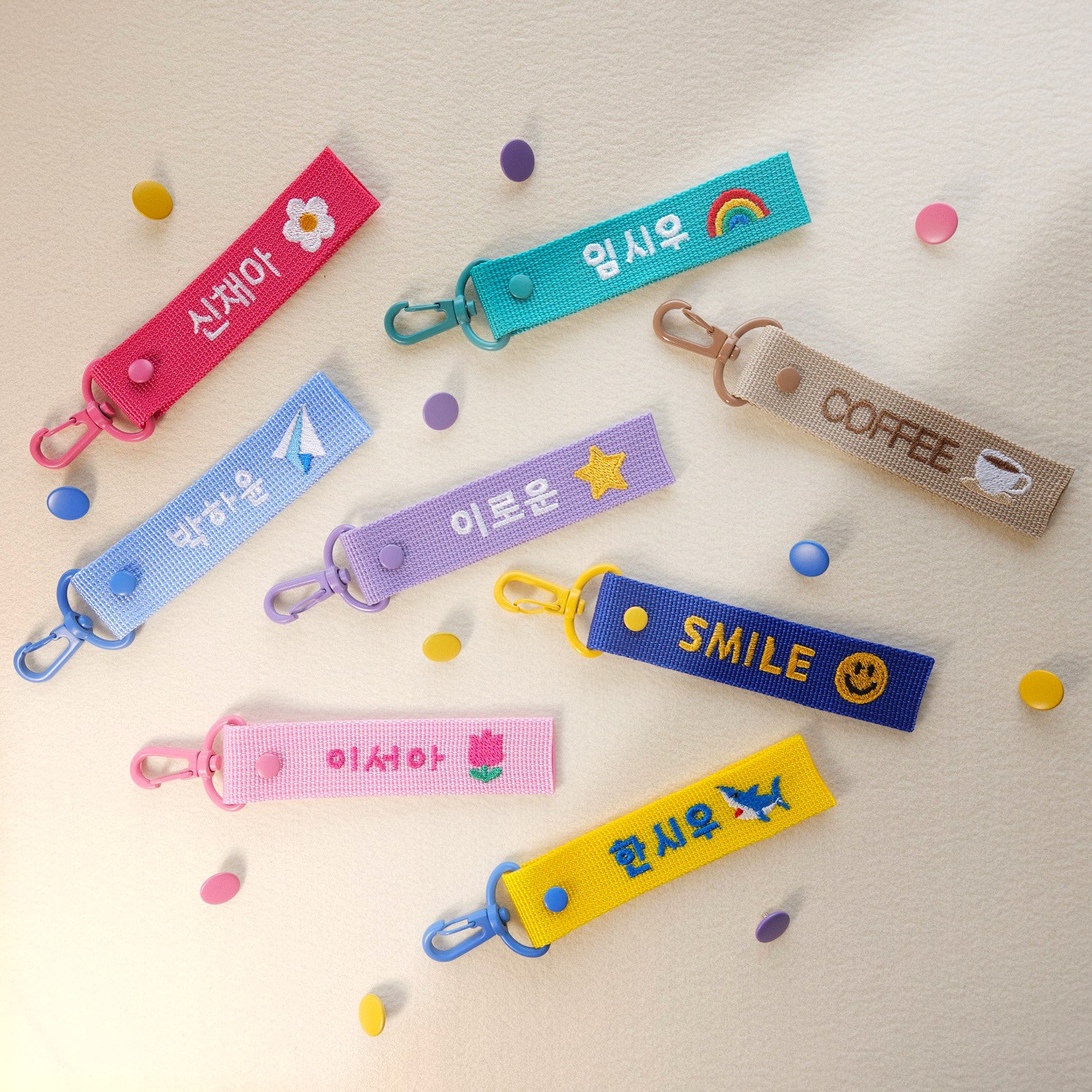 베이니크 자수네임택 가방이름표 캐리어네임택 골프네임택 네임택제작 5,900원