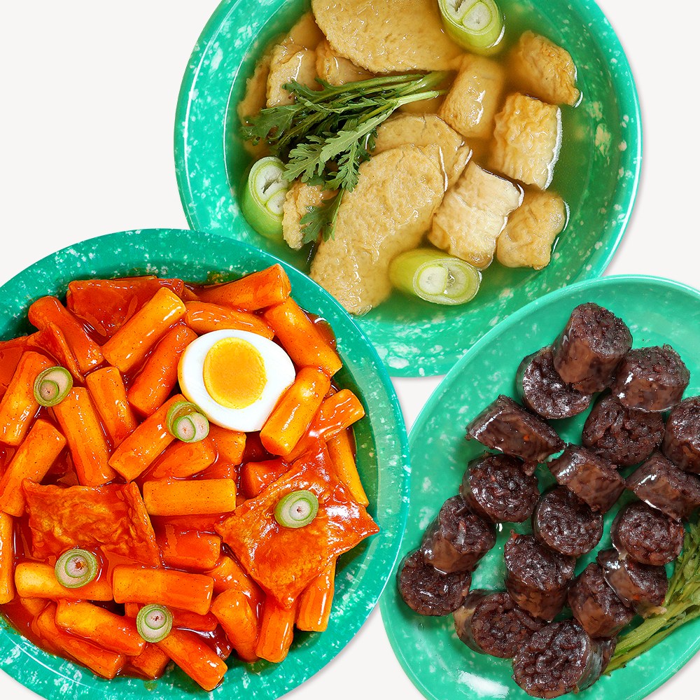 (맛팜 분식세트3종) 국산어육 오뎅이 맛있는 떡볶이 2인분 500g+찰순대 500g+오뎅탕, 1.14kg, 3세트 40,700원