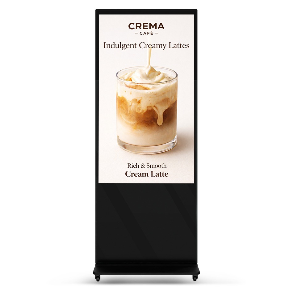 카멜 4K UHD 광고용 이동식 스탠드 디지털 사이니지 방문설치, 139.7cm, CDS5520S(블랙) 1,601,020원