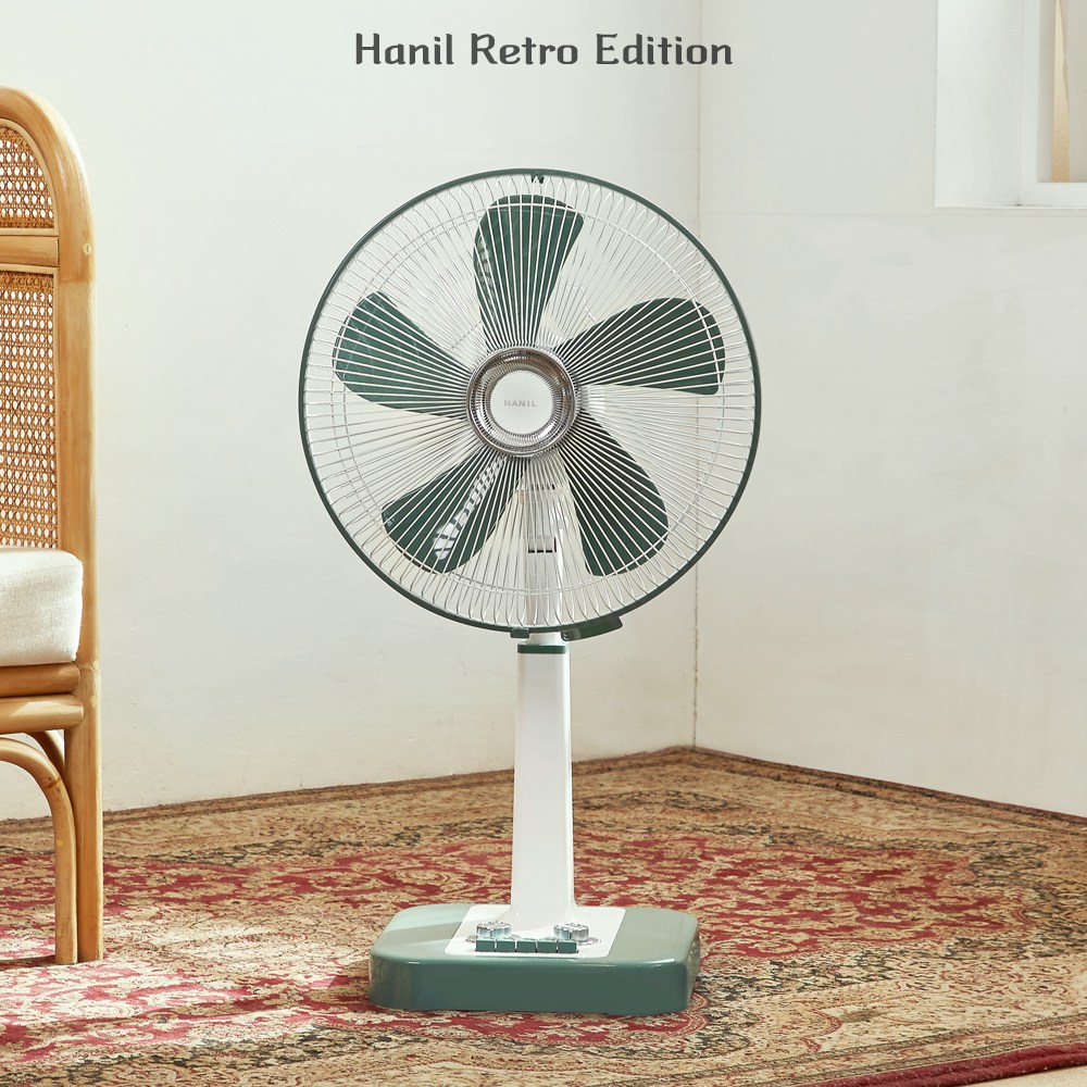 한일 레트로 선풍기 14인치 5엽날개 7080 감성 디자인, REF-464(쿠키베이지) 79,000원