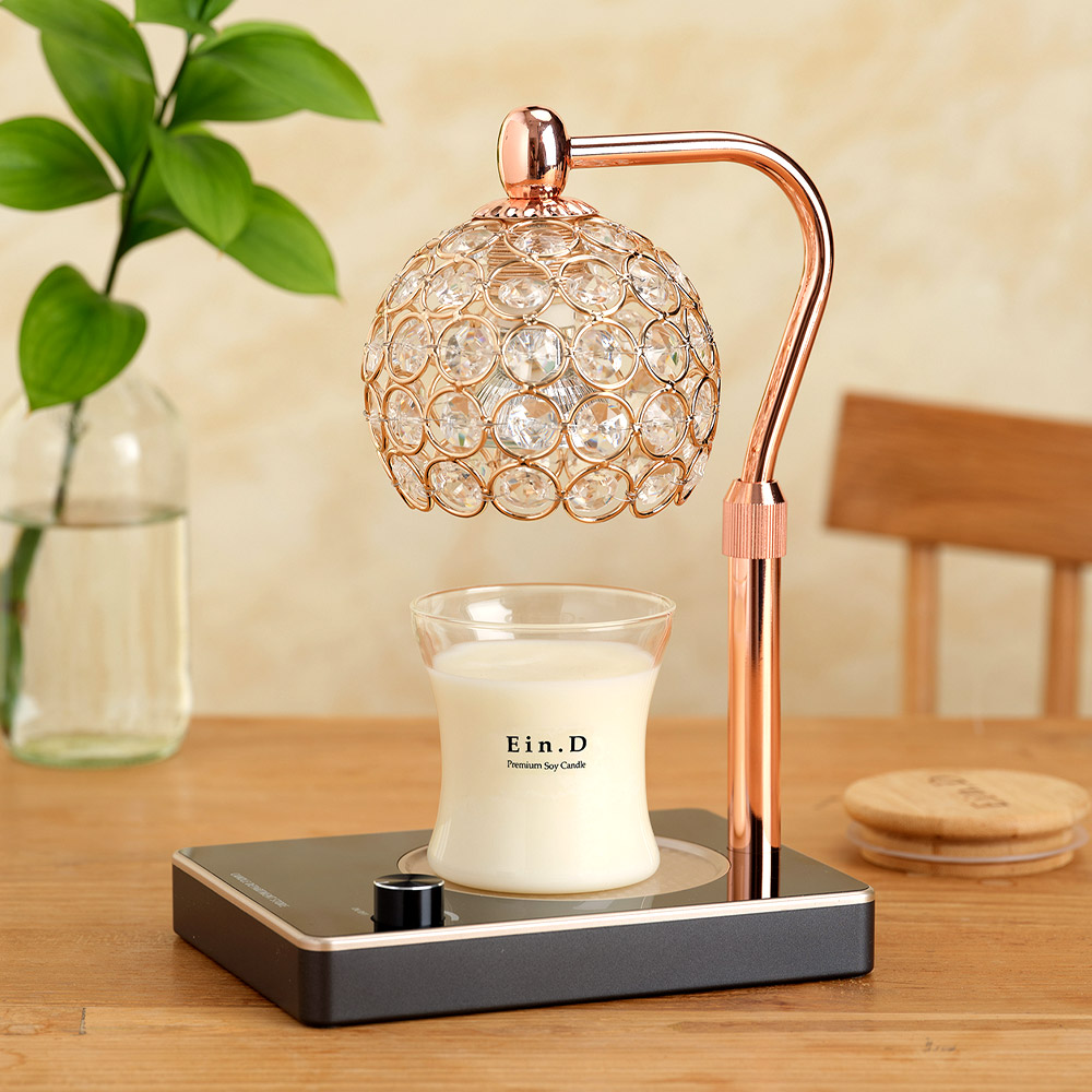 캔들백화점 비주 캔들워머 + 소이 캔들 150g 세트, 베이, 로즈골드블랙 48,120원