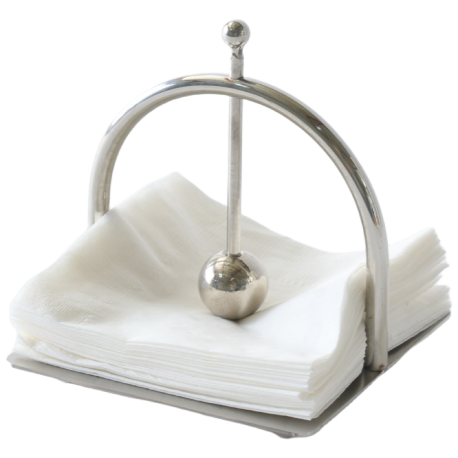 메탈 볼 라운드 냅킨 홀더 카페 호텔 식당 냅킨꽂이 케이스, 실버, 1개 12,980원