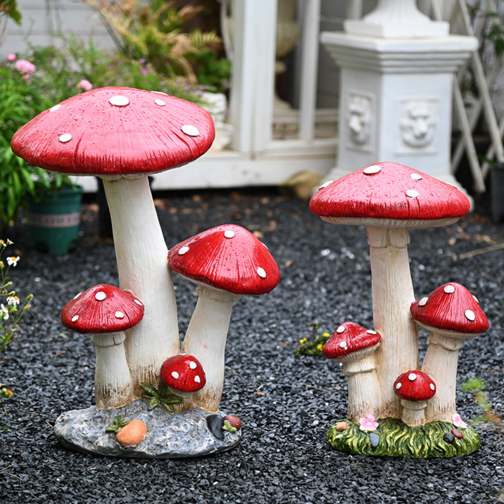 정원 꾸미기 인테리어 소품 - 빨간 버섯, 빨간 버섯 (대형) 76,800원