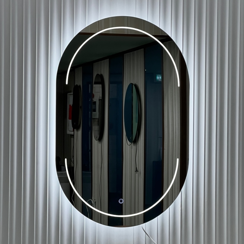 미래지원 LED 프리미엄 직접 간접 조명거울 양타원 2 3색 터치스위치 520 x 800 mm 149,000원