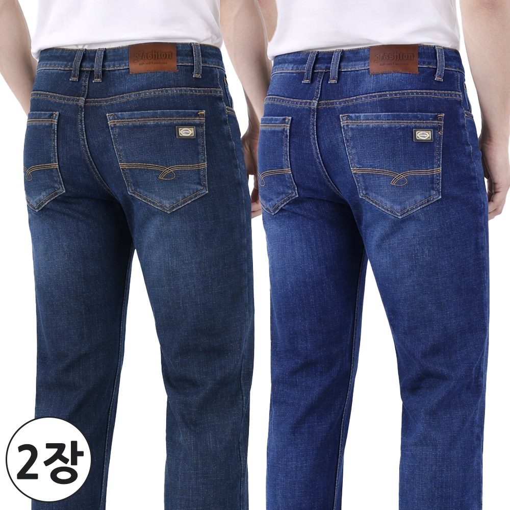 2장 [제이씨월드] 여름 남자 SH 입는 즐거움 데일리 자수 청바지 _ 남성용 스판  데님 빅사이즈 진 30-38 긴바지 J255 36,800원