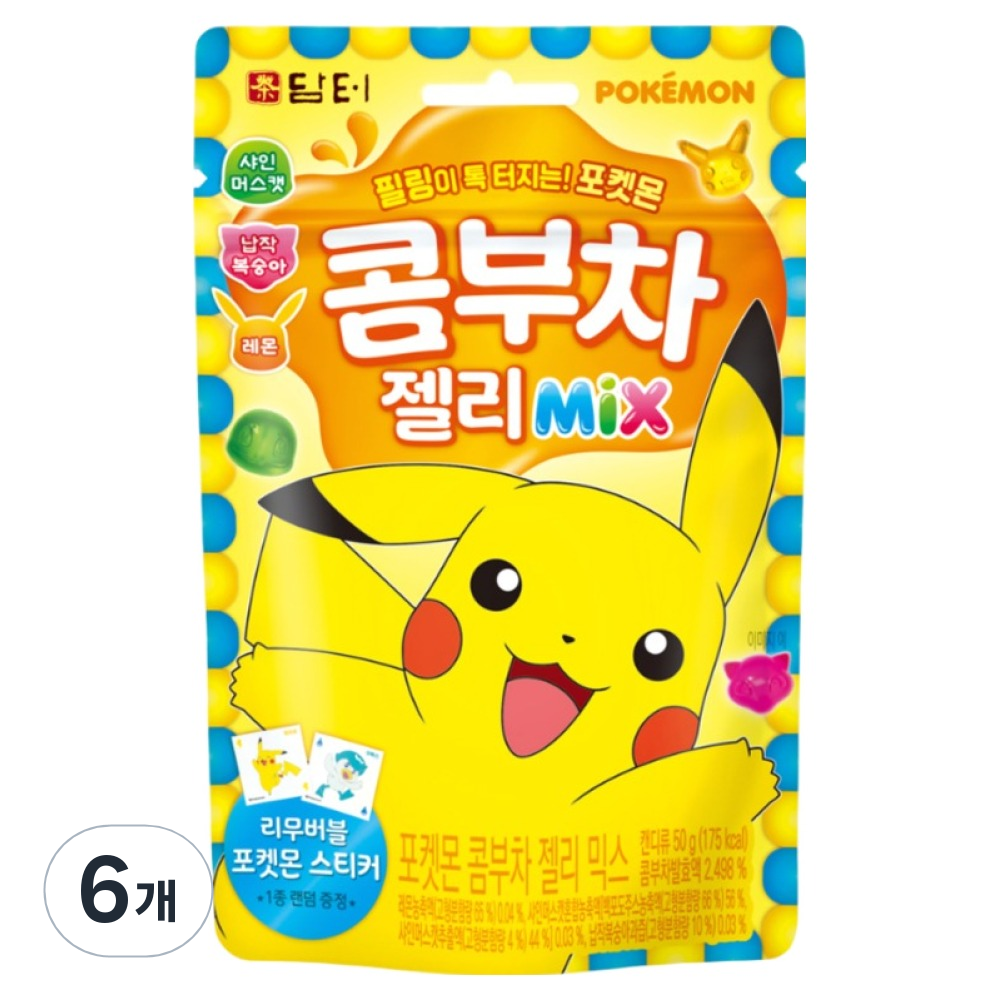 담터 포켓몬 콤부차 젤리 믹스 6,240원