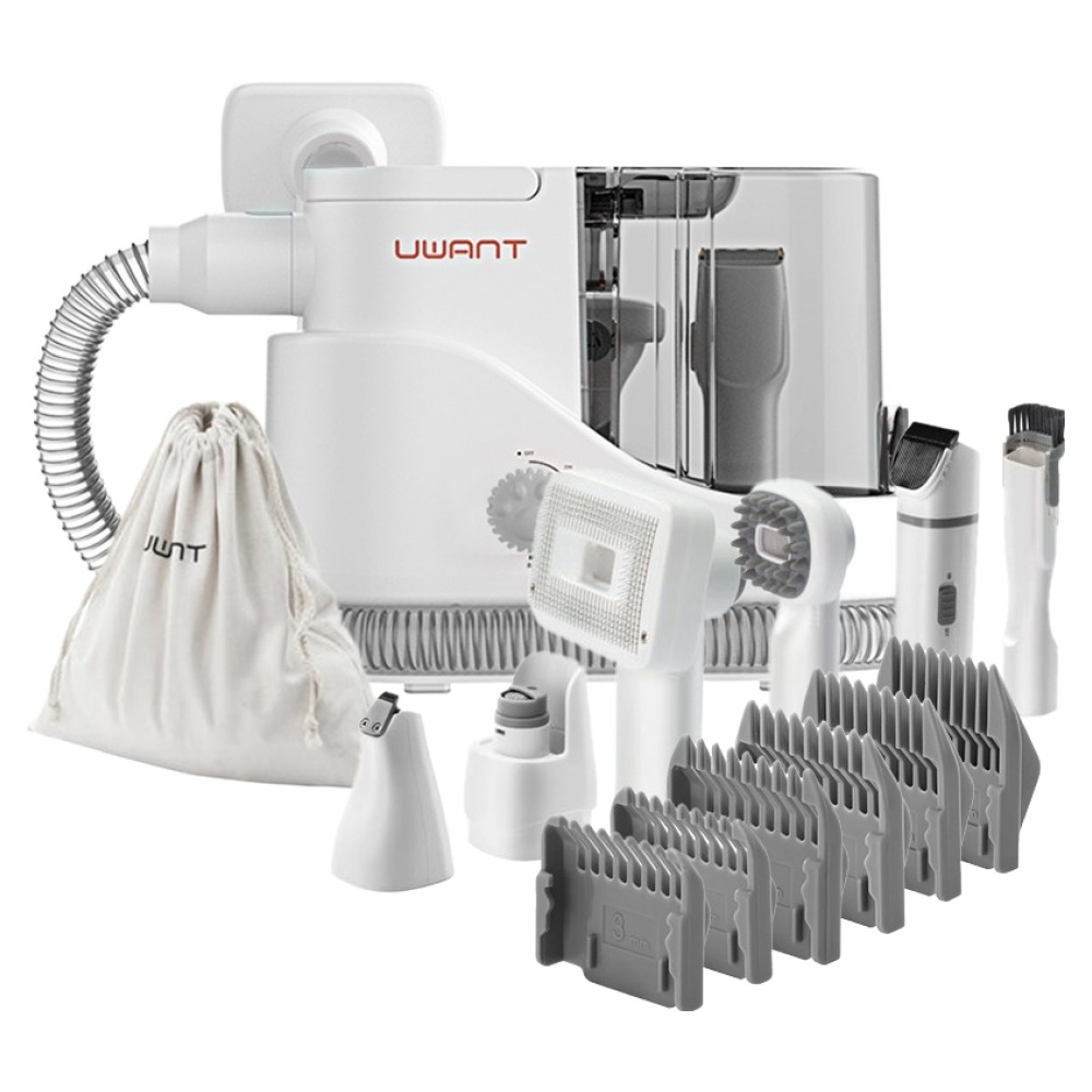 유원트 스마트 펫 클리너 진공 멀티 미용기 세트 P100, 화이트, 1세트 109,000원