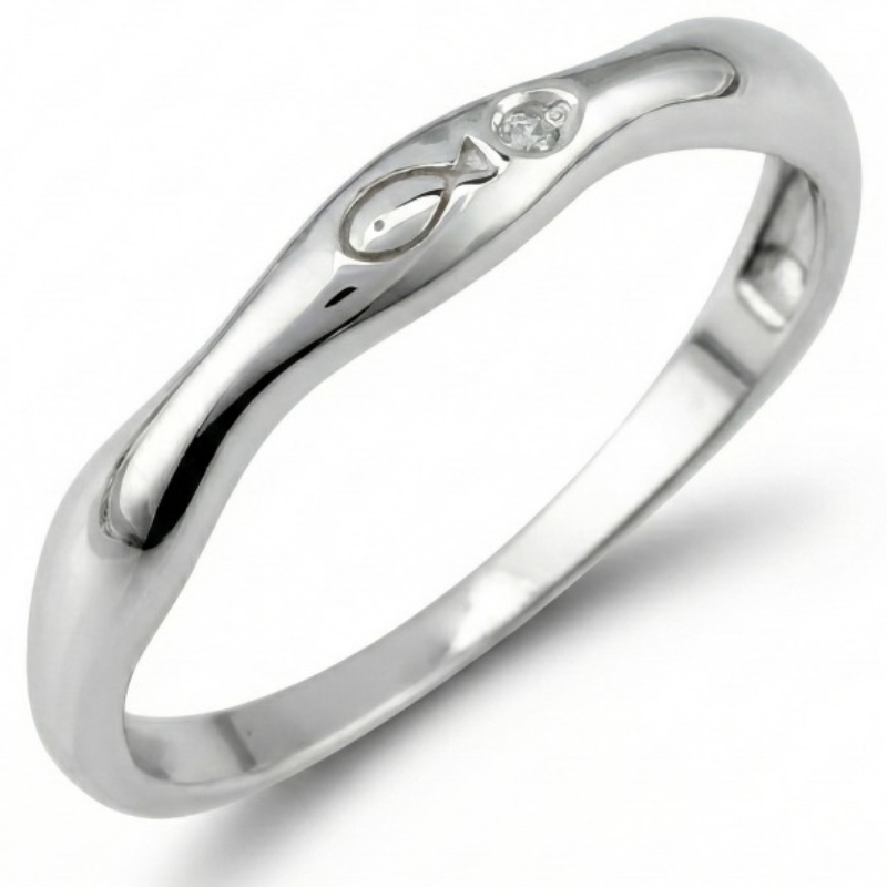 골드몬 925 실버 웨이브 스몰 카이브 물고기 반지 34,000원