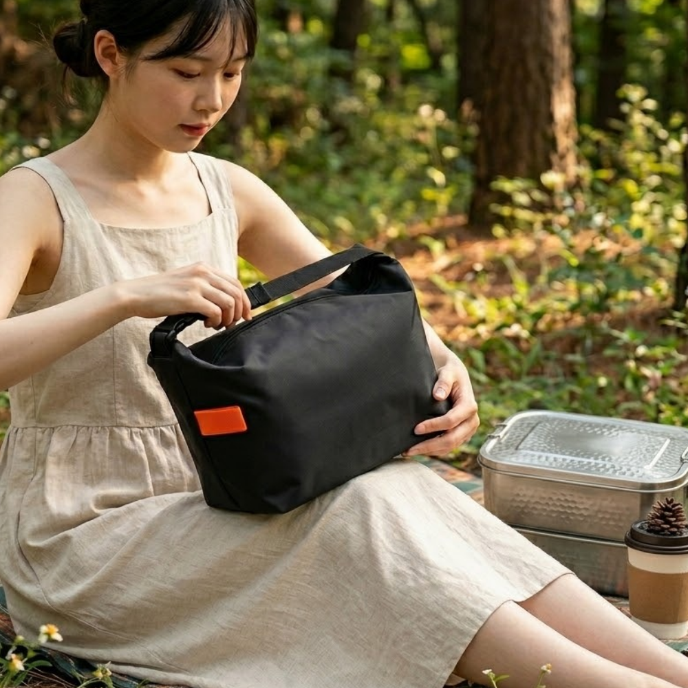 박스루트 보온보냉 도시락 가방 피크닉가방, 블랙, 1개 12,100원