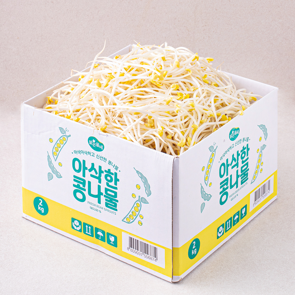 [로켓프레시] 맑은물에 아삭한 콩나물, 2kg, 1개 4,800원