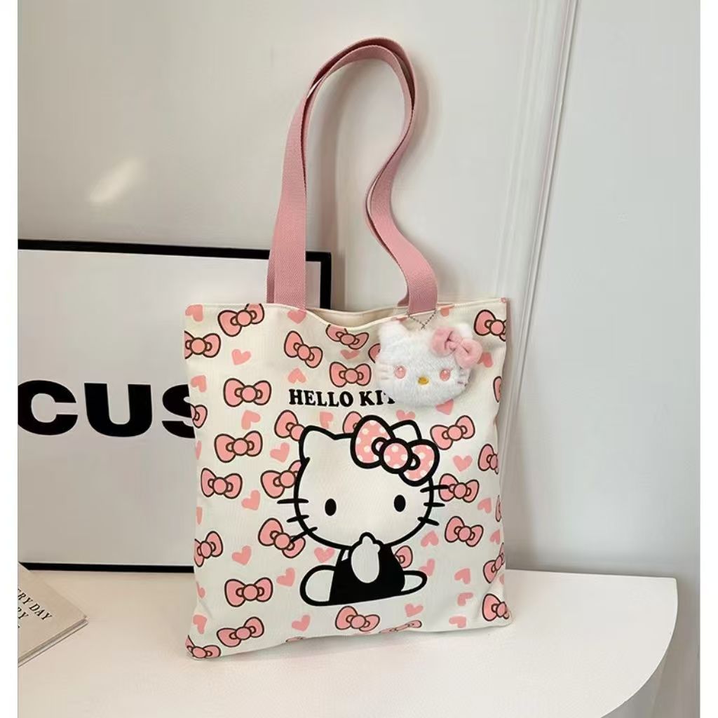 산리오 헬로키티 에코백 휴대용 캐릭터 숄더백 데일리 가방 장바구니 12,900원