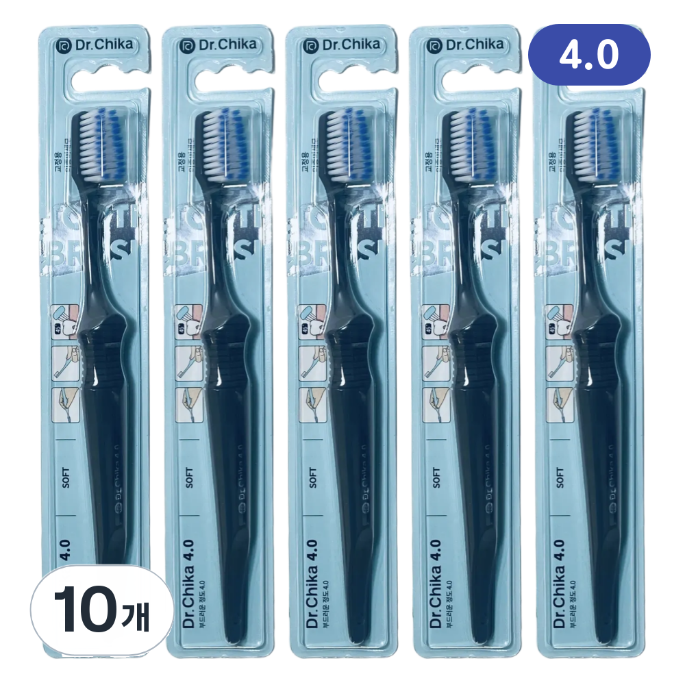 닥터치카 펜그립 칫솔 4.0 U형 교정 미세모 38,000원