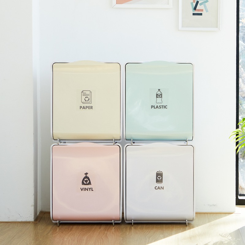 센스큐 매직큐브 분리수거함 32L 4단(4종 동일색상) 128,000원