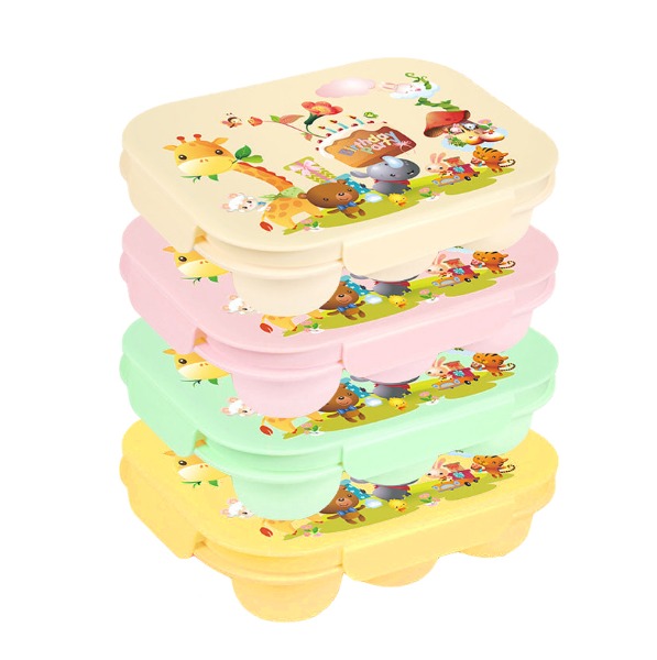 (유아월드) 4면 락형 도시락 (식판+뚜껑) 1세트 14,500원