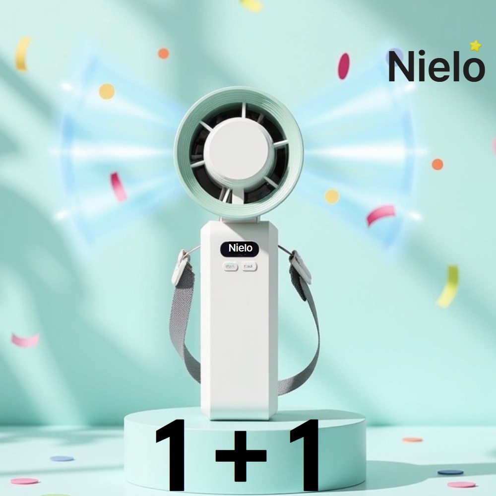 Nielo 니엘로 전자파없는 냉각손선풍기 휴대용 미니 선풍기 추천 1+1 [ KC인증 ] 57,900원