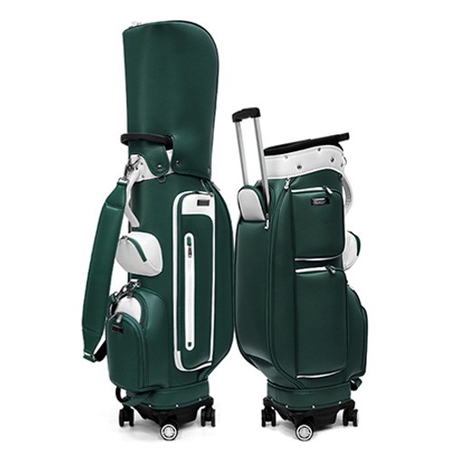 PGM 바퀴형캐디백 골프가방 방수 스탠드백 사륜 360도 회전 히든 스틱 캐디백 플랫 푸시 가능 예인 가능 147,270원