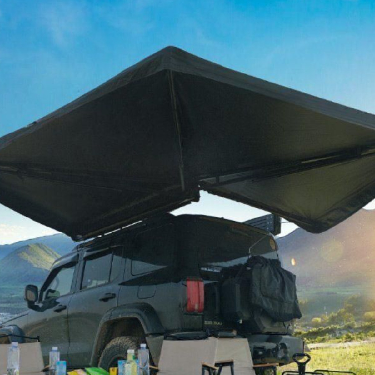 제이베니-41 차량용어닝 승용차 SUV 흡착판 어닝 타프 사이드어닝 차박 캠핑 자동차 그늘막 270도 부채꼴 897,890원