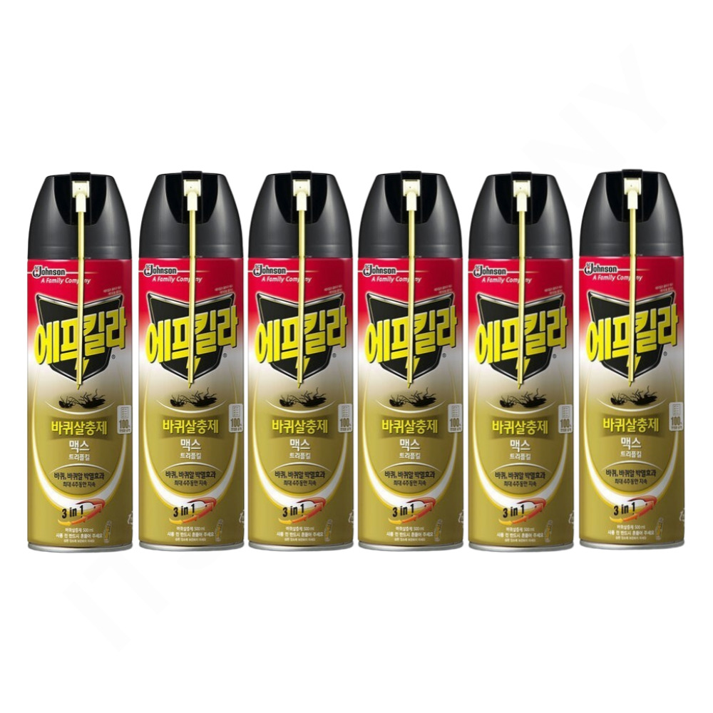 엘지 에프킬라 맥스 트리플킬 바퀴 살충제 500ml 6개 42,000원