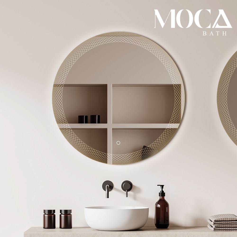 모카바스 화장대거울 욕실 인테리어 선반 간접 비바 LED 간접 조명 거울, 5700K 주광색 (주문제작) 217,000원