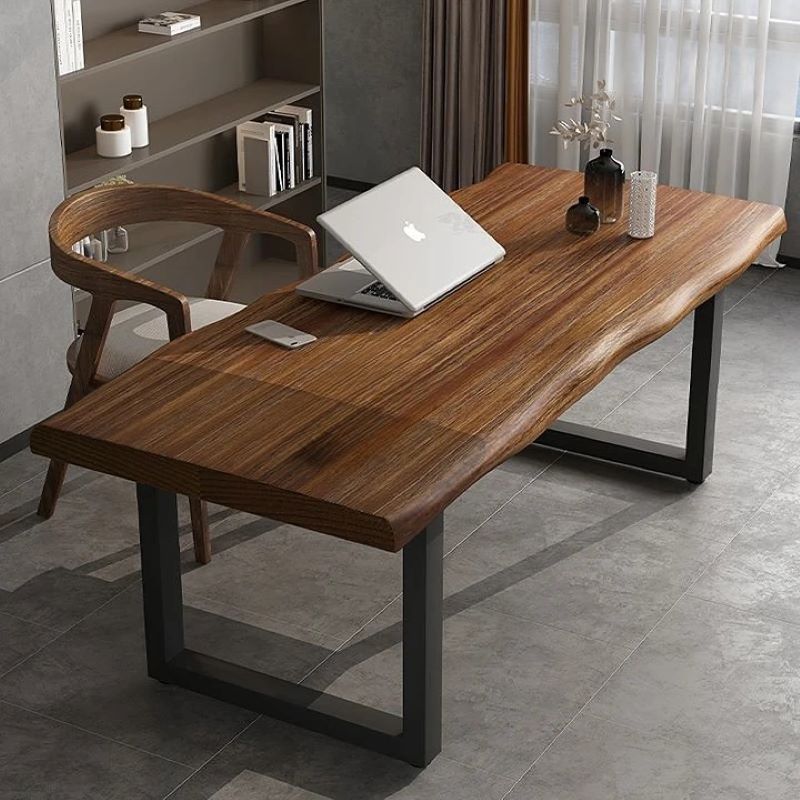 통원목 대형 테이블 우드슬랩 식탁 책상 소나무 2200, 6인용, 월넛 464,000원