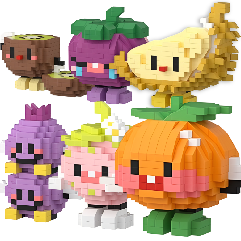 [나노킹-감성블럭] 미니 과일 파티 나노블럭 DN059, 6개, B set 22,500원