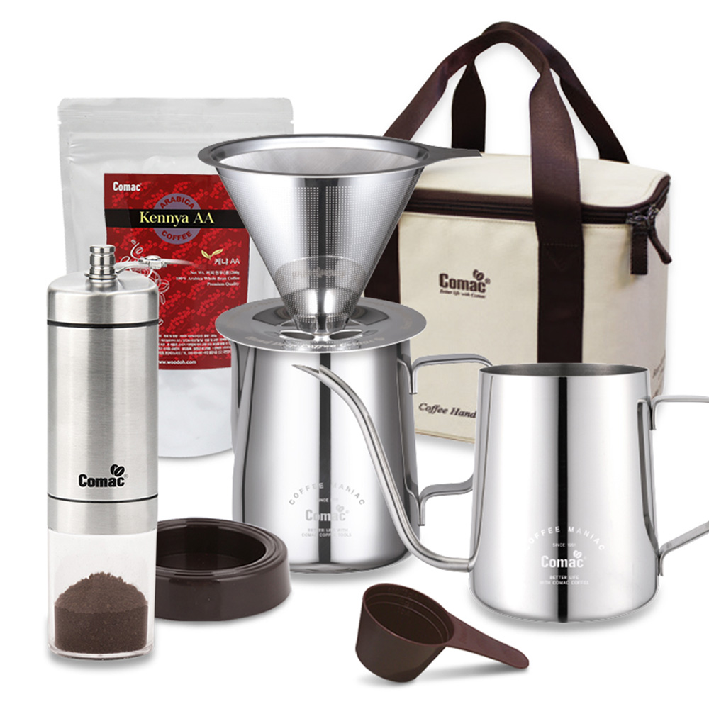 코맥 캠핑 수동커피그라인더 핸드드립 홈카페 풀세트 87,500원