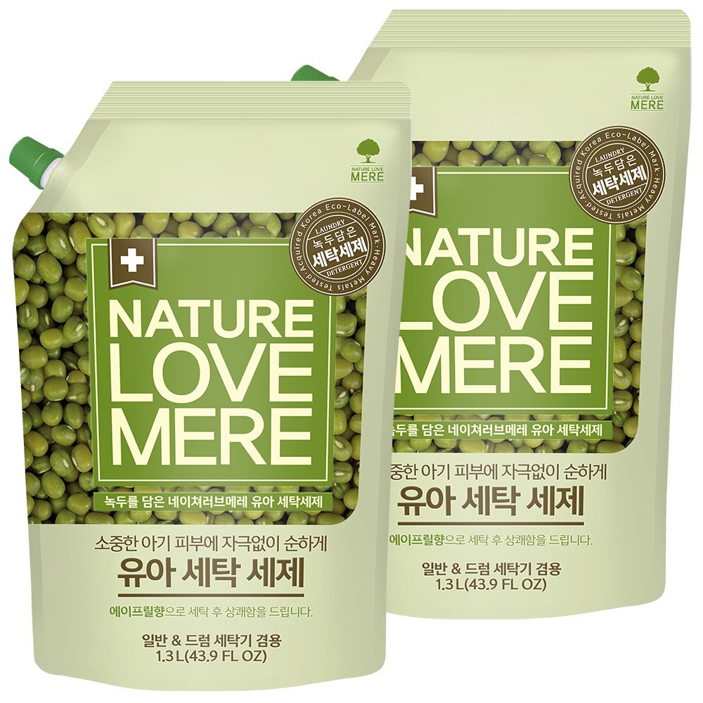 네이쳐러브메레 유아 녹두 세제 에이프릴향 리필 10,900원