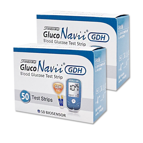 에스디바이오센서 스탠다드 글루코나비 GDH 혈당측정검사지, 2개, 50개입 19,290원