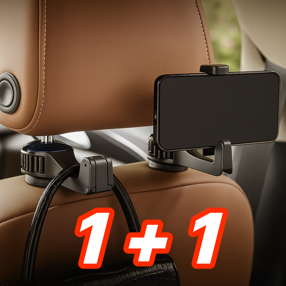 루바르 차량용 다용도 가방걸이 뒷좌석 거치대, 실버, 2개 8,100원