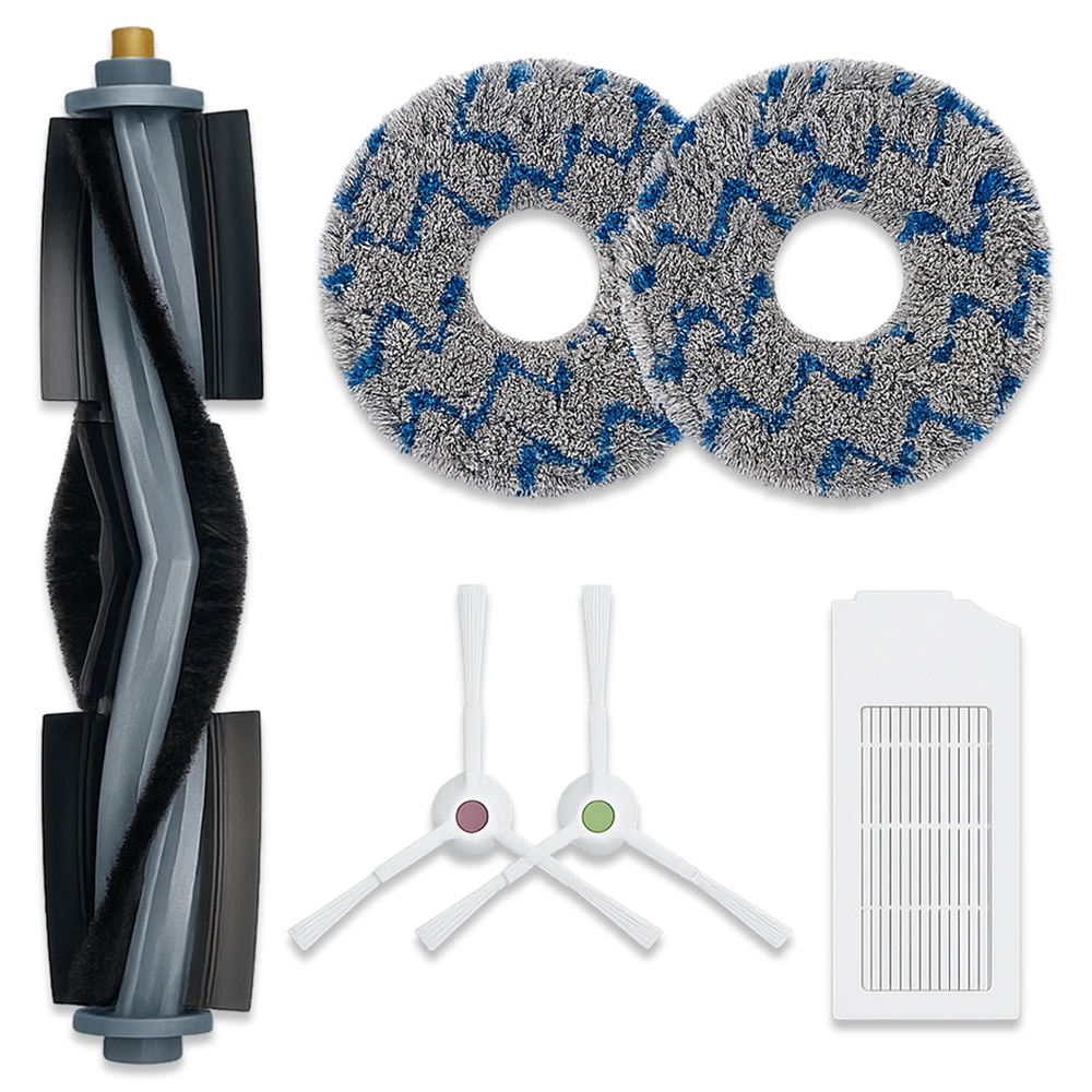 멋진공간 에코백스 T10 옴니 호환 터보 물걸레 + 필터 + 메인브러쉬 + 사이드브러쉬 소모품 세트, 1세트, 단일상품 14,050원