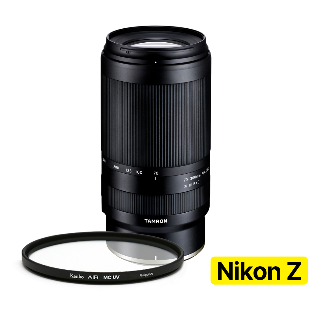[지금사면 무상보증 3년] 탐론 70-300mm F/4.5-6.3 Di III RXD A047 니콘 Z-마운트 렌즈 + 겐코 AIR MCUV 67mm, 단일품목 818,000원