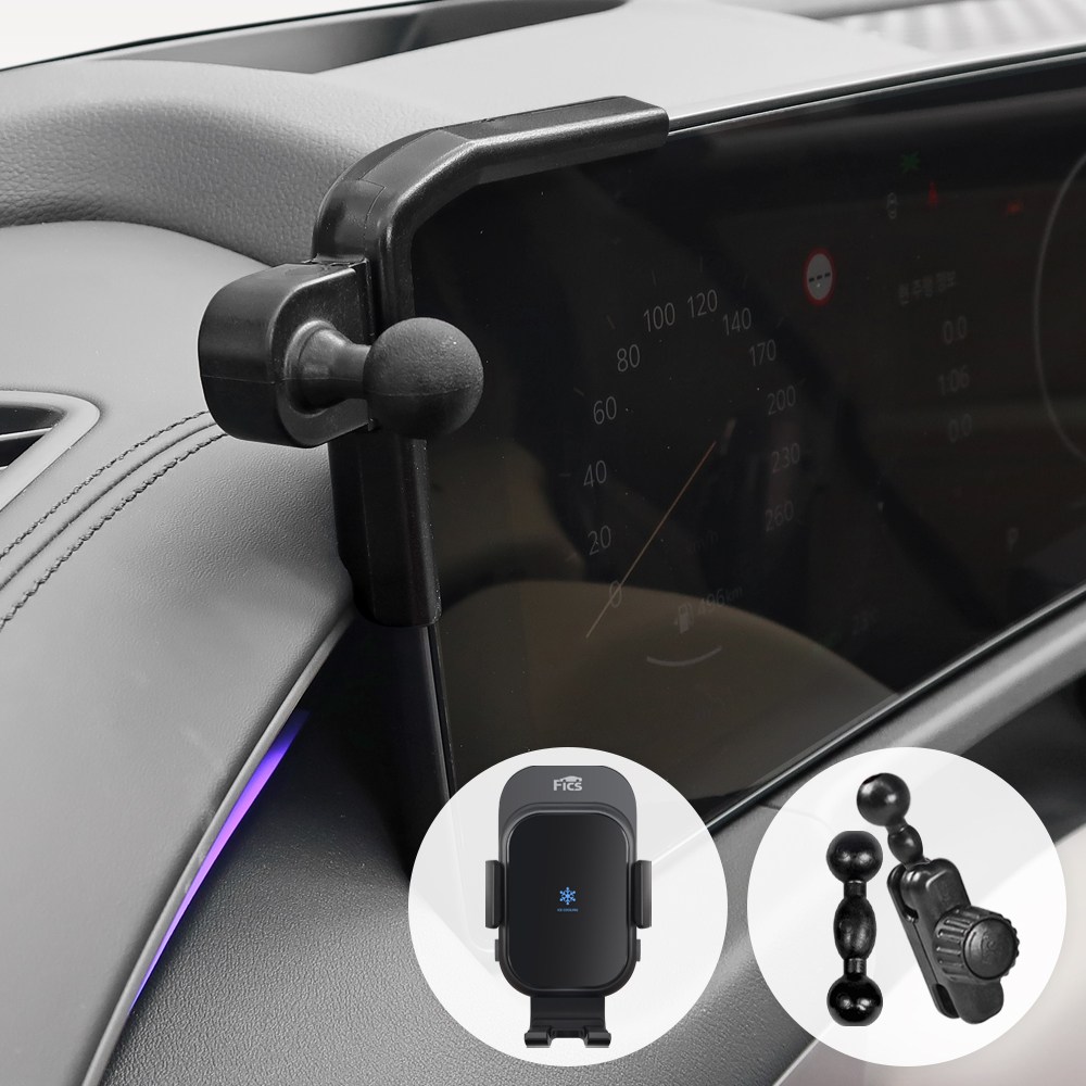 픽스글로벌 픽스 더 뉴 K8 전용 차량용 핸드폰 충전거치대 세트(좌측) 65,500원