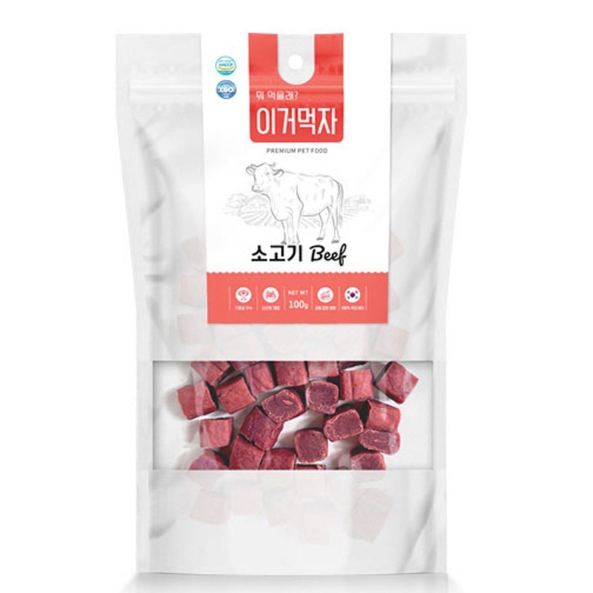 이거먹자 애완 큐브 져키 100g(소고기맛,황태맛,연어맛) 114,270원