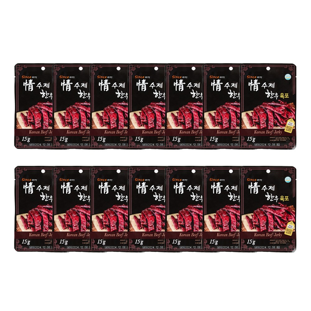 40년 전통 육포장인의 정 수제 한우육포 since1977 14봉지, 14개 23,400원